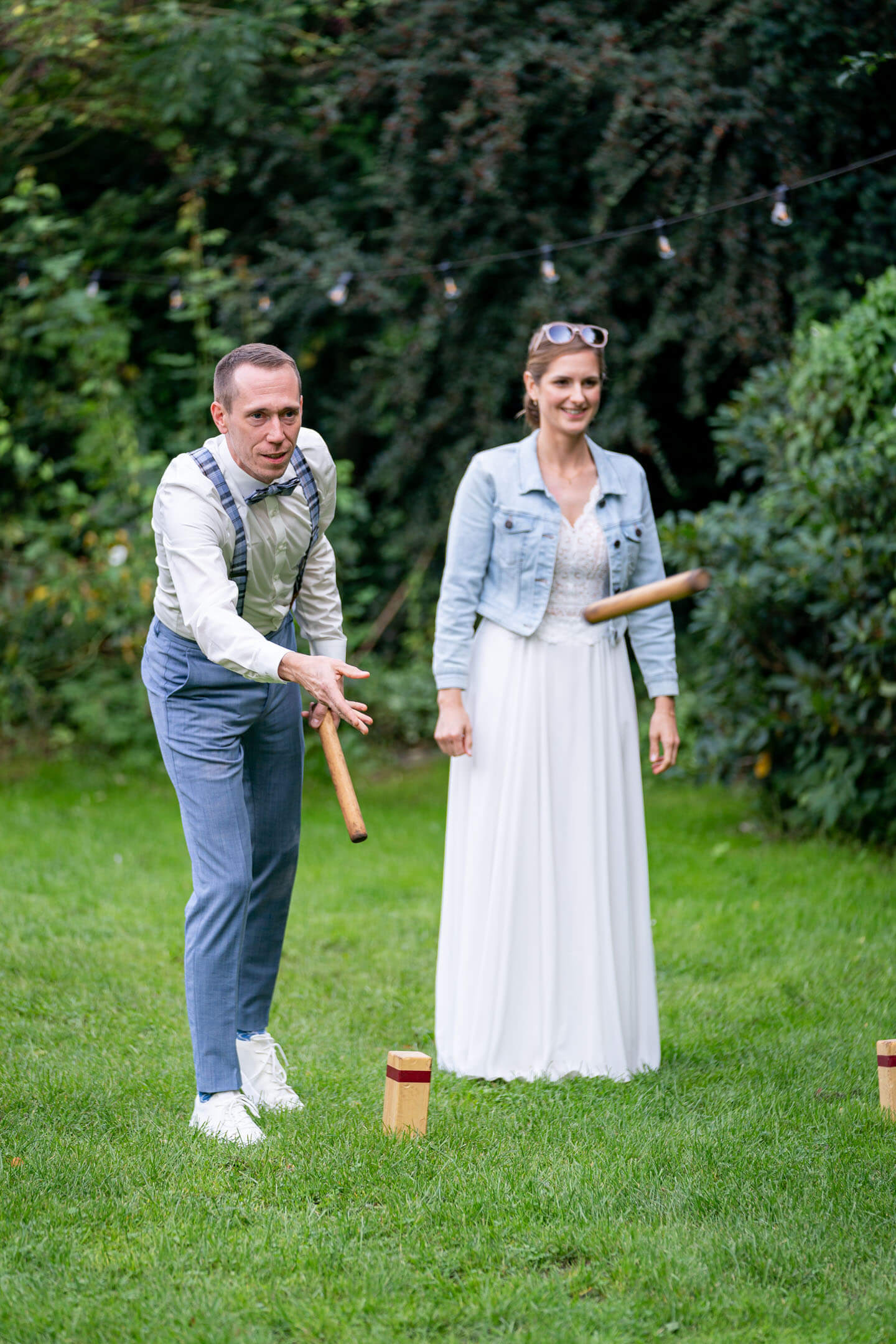 Braut und Bräutigam beim Wikingerschach