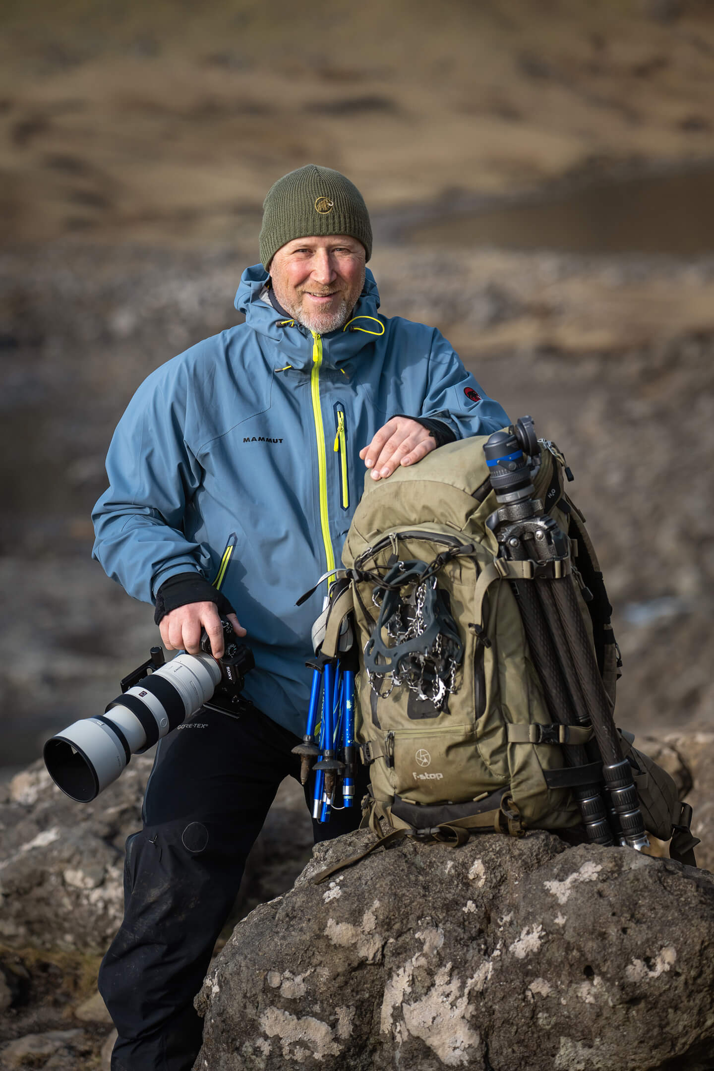 Fotograf Florian Läufer bei einer Fotoreise auf die Färöer-Inseln