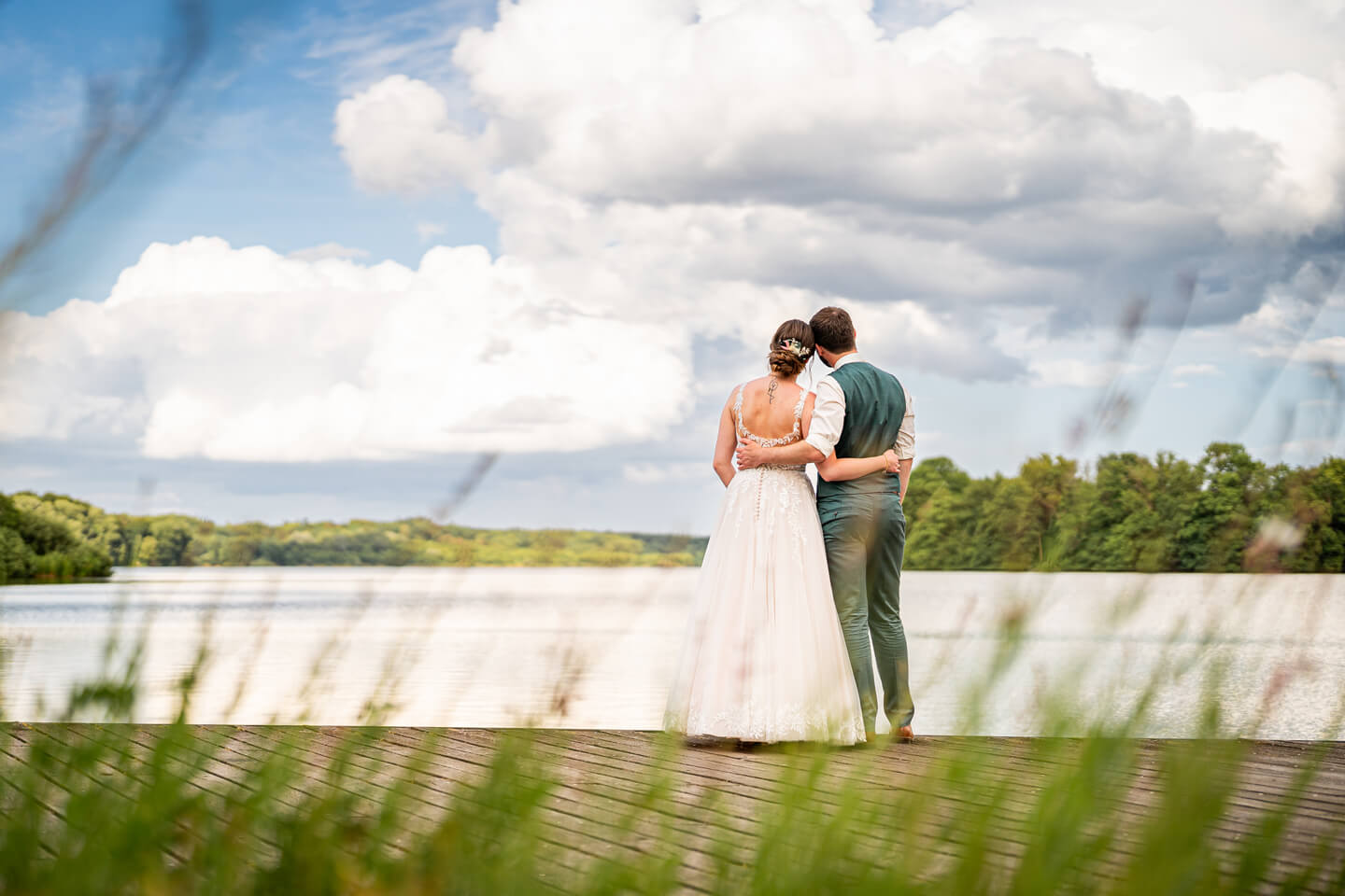 Hochzeitsfotos am Eutiner See in Schleswig-Holstein.