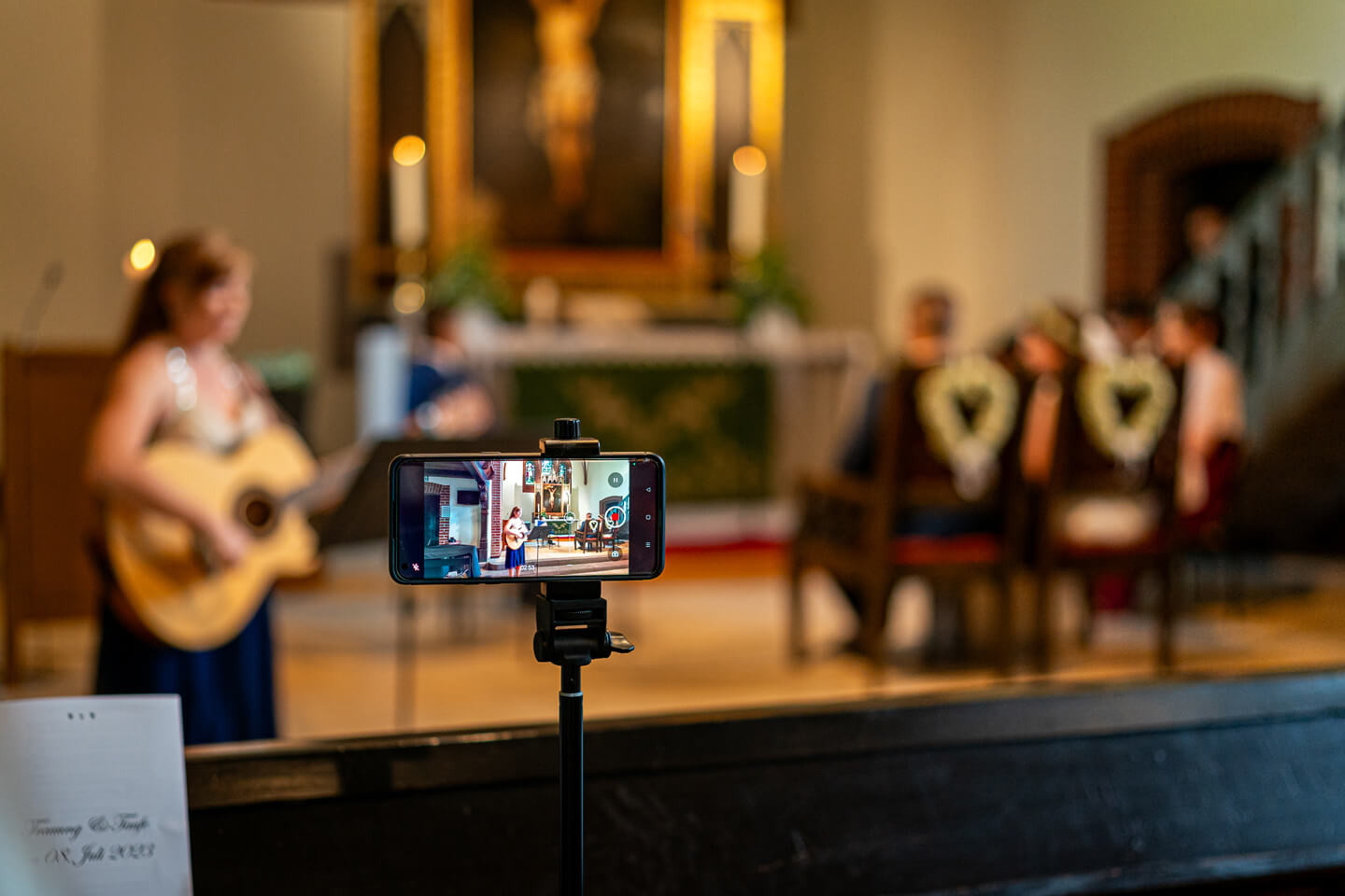 Video in der Kirche
